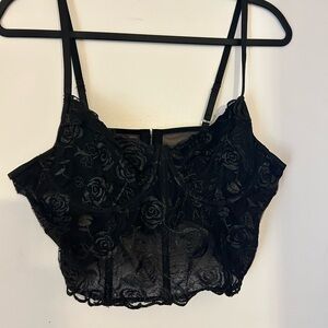 Elegant Black Lace Bralette